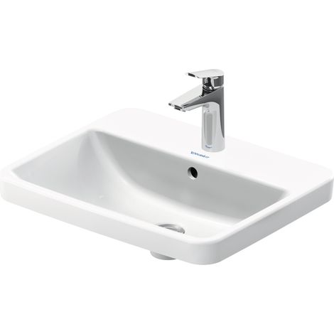 Duravit No.1 lavabo encastrado, 1 agujero para grifo, con