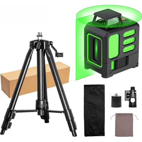 Niveau laser à 5 lignes, autonivelant, croix verte, laser horizontal et vertical, outils de mesure
