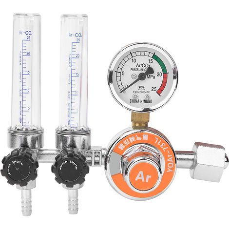 Réducteur de pression à double tube pour argon, manomètre à argon, manomètre à argon à double tube, filetage interne G5/8". (1/5)