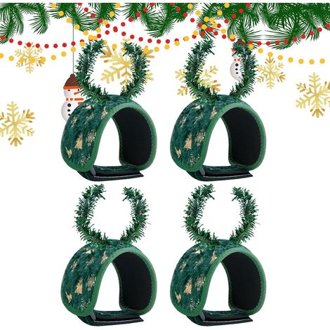 Attaches De Guirlande De Noël Pour Rampes D'Escalier,4 Pièces De Pinces (1/5)