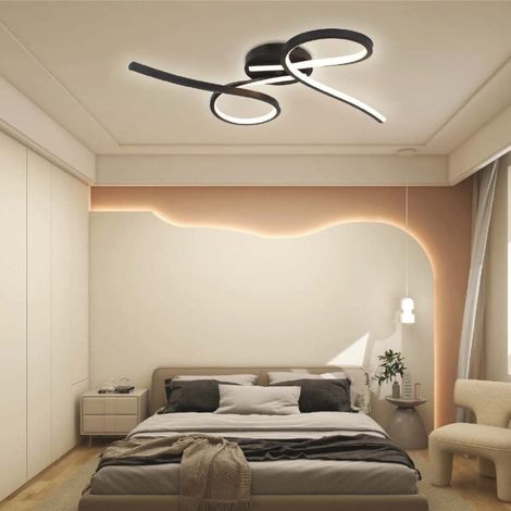 V-TAC Lampadario LED da Soffitto 24W dal Design Moderno Colore Nero Bianco Caldo (1/5)