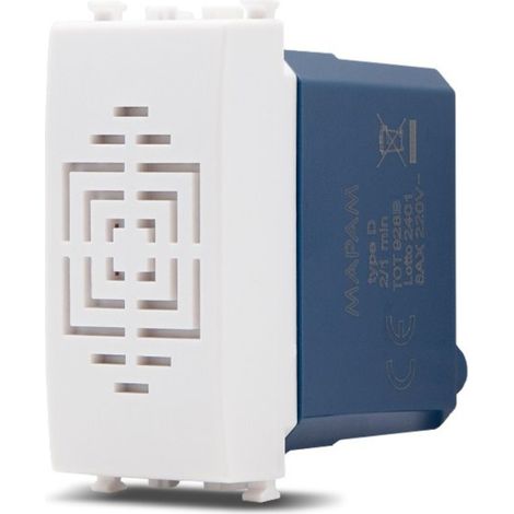 Frutti elettrici compatibili con supporti Vimar Arké bianco interruttore presa pulsante schuko deviatore  Ronzatore