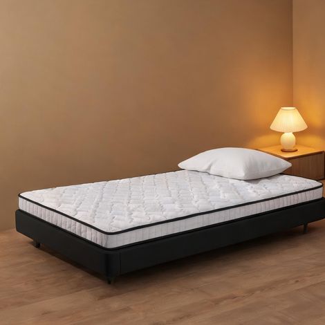 Matelas coloris blanc en tissu métal 200 x 90 x 10 cm (1/5)