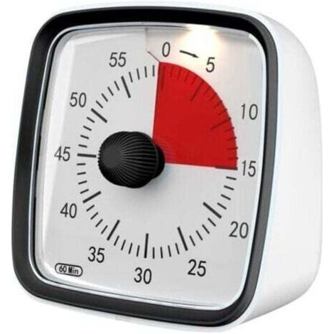 Timer da 60 minuti, timer per la classe, timer per il conto alla rovescia per bambini e adulti, strumento di gestione del tempo per l'insegnamento (1/4)