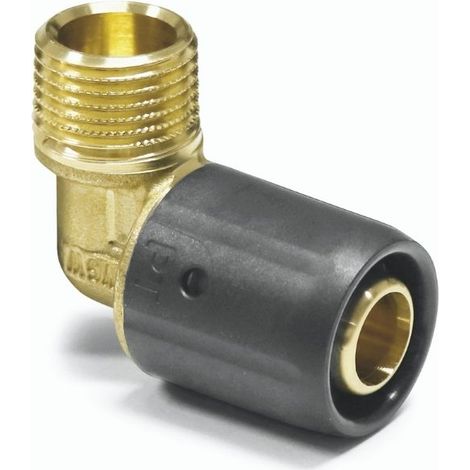 Steck-Winkel 90° - 16 x 2,0 mm - 1/2'' AG für Mehrschicht-Verbundrohr (1/2)