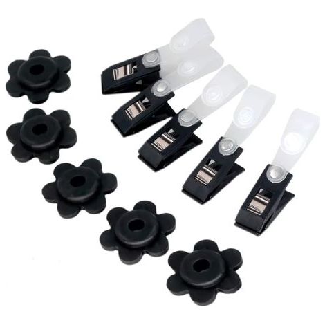 Lntyq 10 Gummistopper für Gartenfahnen und windfeste Clips, für 5 Gartenfahnenmasthalterungen – 10er-Set (1/5)