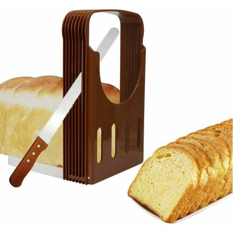 Trancheuse à pain en plastique, guide pour sandwichs, pour un usage domestique et l'organisation de la cuisine.-AquaForge (1/5)