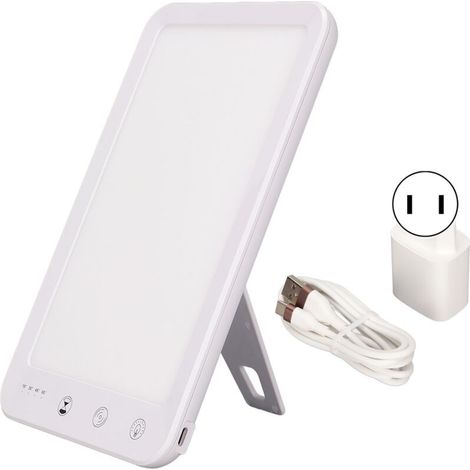 Lampe de luminothérapie 10000 lux LED pour améliorer l'humeur, protection des yeux, 110-240V