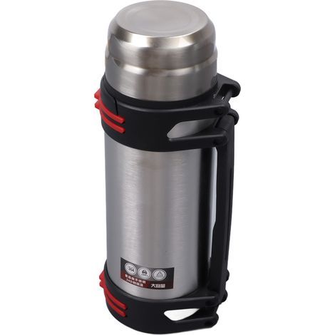 Gourde Isotherme 2L en Acier Inoxydable Double Paroi, Bouteille Thermos pour Randonnée, Pêche et Voyage (1/5)