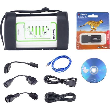 Outil de diagnostic de camion Vocom pour interface 88890300, calibration rapide et détection de pannes précise, support Volv/Re/UD/Mack, rend la réparation efficace, Qualité B Vocom (1/2)