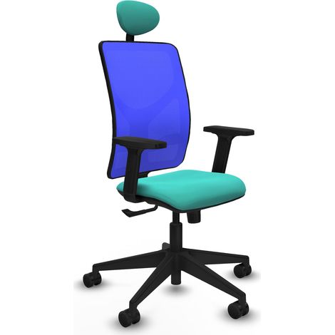 Sedia da ufficio piqueras y crespo Motilla blu pelle sintetica (1/2)