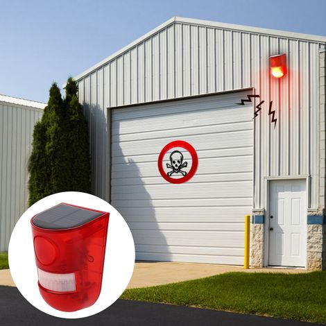 Wasserdichte Solarlampe mit PIR-Bewegungsmelder, Warn- und Sicherheitslampe für Landwirtschaft und Gartenbau (1/5)