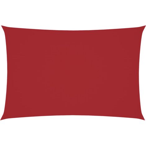 Maison Exclusive - Toldo de vela rectangular tela Oxford rojo 2x4