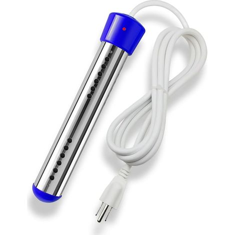 Chauffage électrique pour piscine Fokelyi, 2000W, couleur bleue, réchauffeur d'eau compact, idéal pour bassin hors-sol, installation facile, efficace et rapide. (1/5)