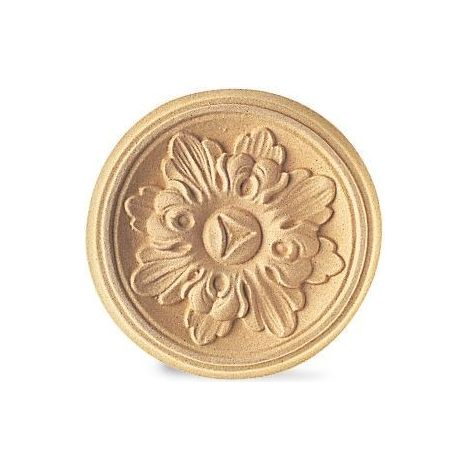 Fregio in pasta di legno diam.108mm per arredo e restauro 4145T