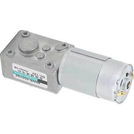 Moteur réducteur à vis sans fin XD40WB-555YSF, moteur CC haute couple à vitesse variable, mini moteur bidirectionnel à basse vitesse, 12V DC, 10 tr/min (1/5)