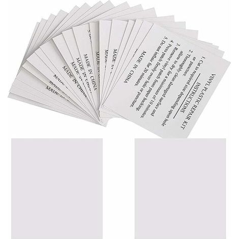 Lot de 50 patchs de réparation 5,5 x 6,5 cm – Rustines transparentes pour piscines, matelas, bouées – Solution durable et étanche (1/5)