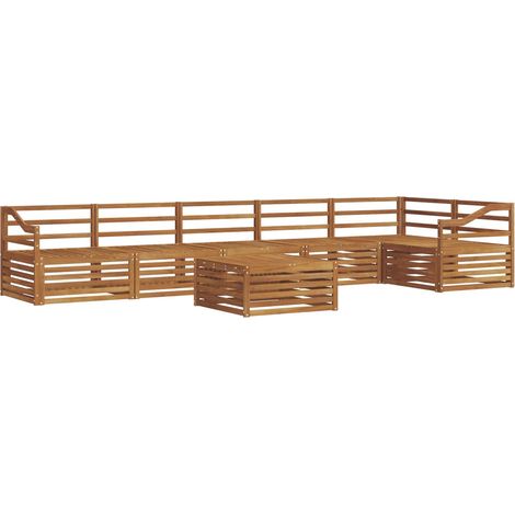 Outdoor Sofa Set 7 pcs Natural vidaXL (1/5)