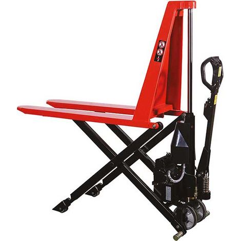 Transpallet ad alto sollevamento elettrico a forbice - Capacità 2T - Forche larghe 1190x685 mm - Ideale per pallettizzazione in import/export - HB1068EN