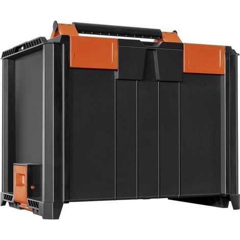 Tood Profi-Koffer Stapelbar ABS schwarz 47x36x33 cm (1/3)