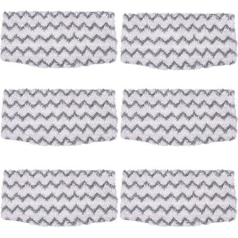Paquet de 6 tampons de vadrouille en Microfibre de Remplacement S1000 recharges pour Nettoyeur de Sol Dur pour vadrouille à Vapeur Requin modèle S1000A S1000 S1000C S1000WM (1/5)