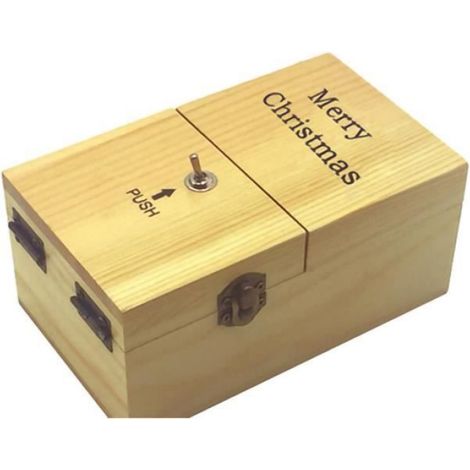 Boîte À Boutons - Boîte De Décompression En Bois De Pin Naturel - Pour Soulagement Du Stress - 15 X 9 X 7 Cm - 1 Pièce