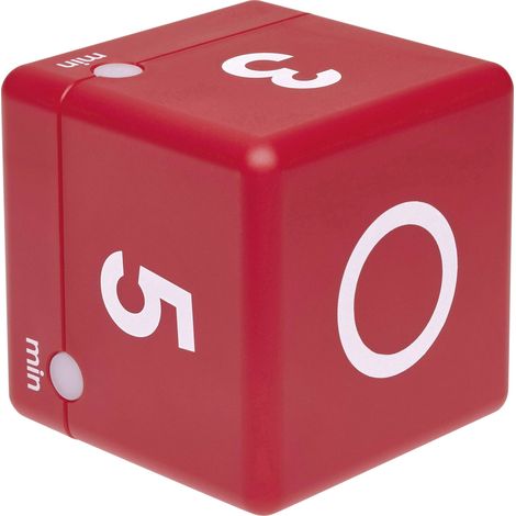 TFA Dostmann Timer Cube Minuteur rouge numérique (1/3)
