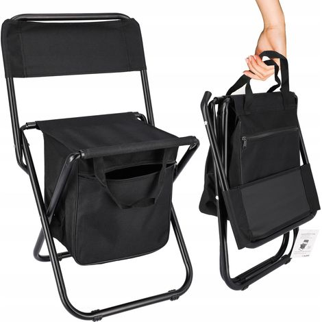 SILLA DE PESCA, PLEGABLE, BOLSA, con respaldo (1/5)