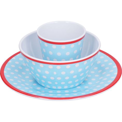 Set aus Salattellern in Porzellanoptik, ideal für Restaurants, Hotels und Privathaushalte. (1/5)