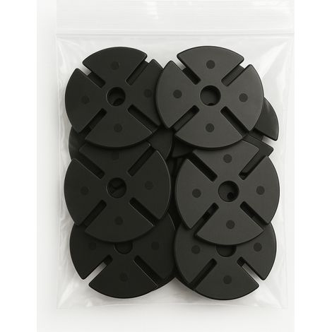 Cunei ammortizzatori antivibrazione 97 mm, 10 pz McCover - Nero