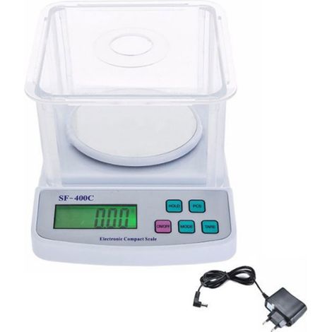 Balance numérique - - Précision 0,01g - Comptage de pièces - Protection anti-vent (1/4)