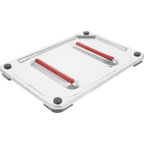 Support de table à repasser en acier inoxydable avec coussin de protection thermique et plateau antidérapant pour fer à repasser à vapeur (1/5)