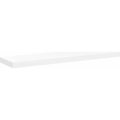 Maison Exclusive - Schweberegal Weiß 90x23,5x3,8 cm MDF (1/5)