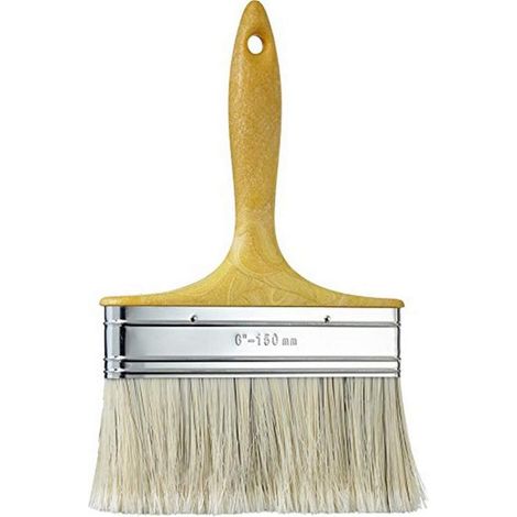 FPLUS paletina canaria fibra nº  6 , Mango madera redondo.
Virola lámina chapa. Fibra despuntada 100%. (1/2)