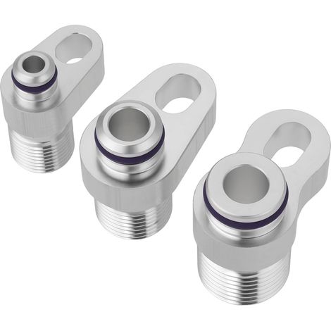 CCYKXAConnecteur de Radiateur de Climatisation Automobile 3 Pièces Compatible avec R134A pour Divers Systèmes de Compresseur de Climatisation