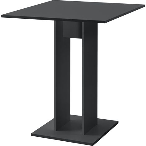 Mesa cuadrada para comedor, cocina, salón, 78 cm, gris oscuro mate 030006125