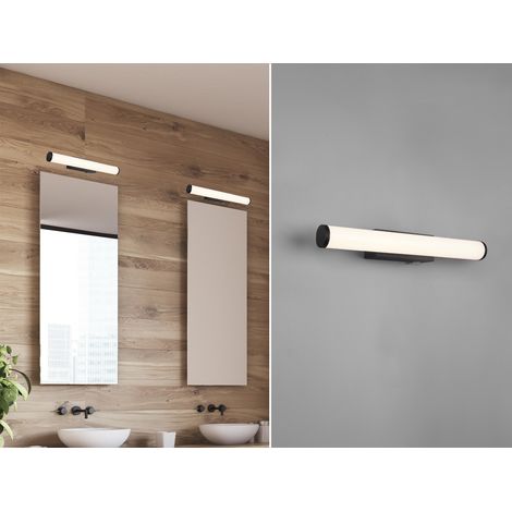 Spiegellampe Mattio Led 4,3w Schwarz 40cm IP44 Trio Beleuchtung (1/5)