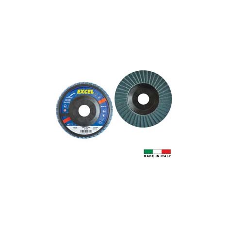 DISCHI LAMELLARI DA SGROSSO ALLO ZIRCONIO- - ø mm.115 foro 22 grana 100 - 10 pezzi EXCEL