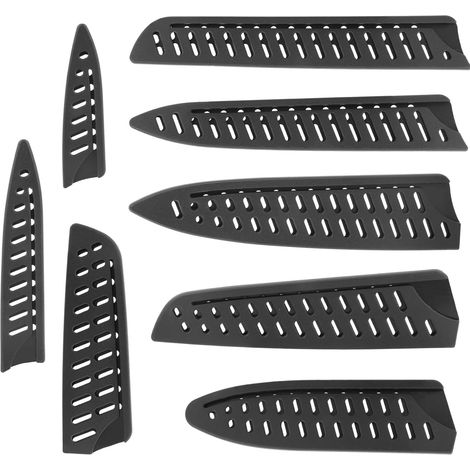 8pcs Protège-Couteaux Universels, 8 Styles de Protections de Couteaux Cuisine en Plastique pour Éplucher Couper le et le Chef