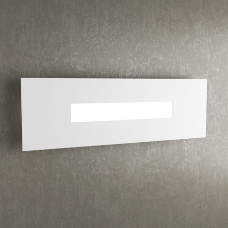 Applique moderna top light wally 1138 50 2g11 led metallo plexiglass lampada parete, finitura metallo bianco (1/5)