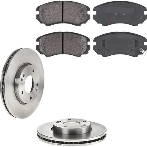 KIT FRENI ANTERIORI compatibile con KIA SPORTAGE (JE,KM) - DISCHI + PASTIGLIE OEM: FDB1733, FDB4194 / 17640 , 17676 /SOSTITUZIONE DIRETTA/BASSA POLVERE/SILENZIOSO (1/5)