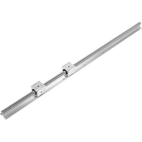 2 axes de rail de guidage linéaire SBR20-1000 mm, 4 blocs de glissement à roulement SBR20UU (1/5)