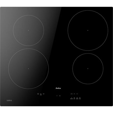 Amica Placa de inducción negra 59,2 cm 3,7 kW