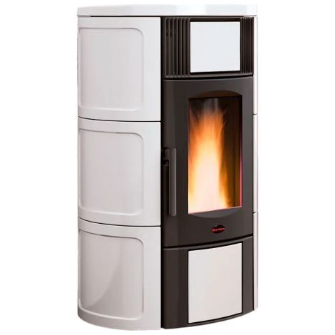 TERMOSTUFA A PELLET 'ISIDE IDRO 5.0' 19 kW - colore bianco
