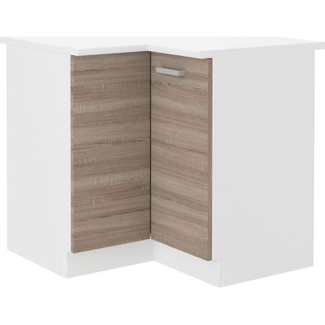 Küchen Eckunterschrank 89x89 cm für das Modell „Dave 240 Eiche Sonoma Trüffel“ (1/4)