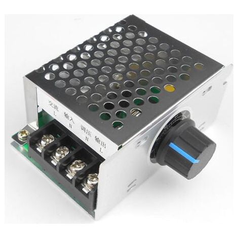 Aiperq Régulateur de vitesse de moteur monophasé 220V AC Interrupteur de vitesse de moteur de ventilateur Variateur et régulateur de température (1/4)