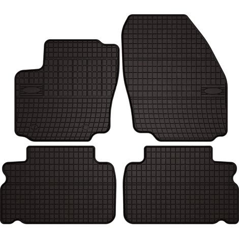 Gummifußmatten für Ford S-MAX MK1 Minivan (2012–2015) – schwarz, passgenau