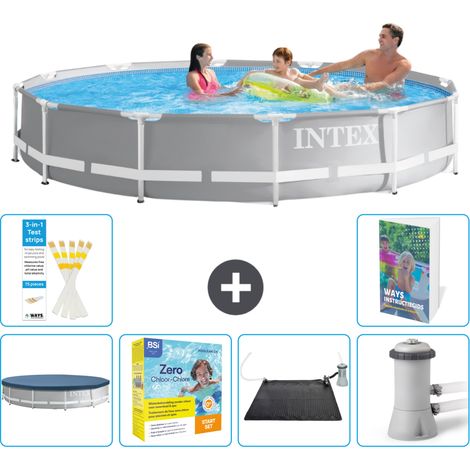 Prism Frame Pool Rund - 366x76 cm - 7-teilig S60