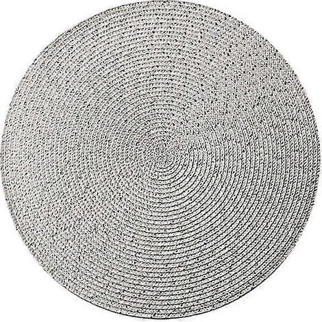 Set de table rond tissé, tapis de table imperméable en PP, décoration de cuisine isolante et thermique pour la maison (3 tailles : 7,09/11,81/14,17 pouces) (1/5)