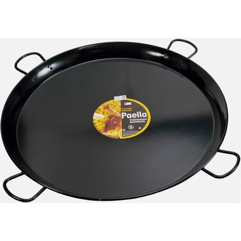 Plat à paella émaillé 115 cm – Tôle émaillée 2,5 mm – Pour brûleurs doubles/triples – Entretien facile – Vaello